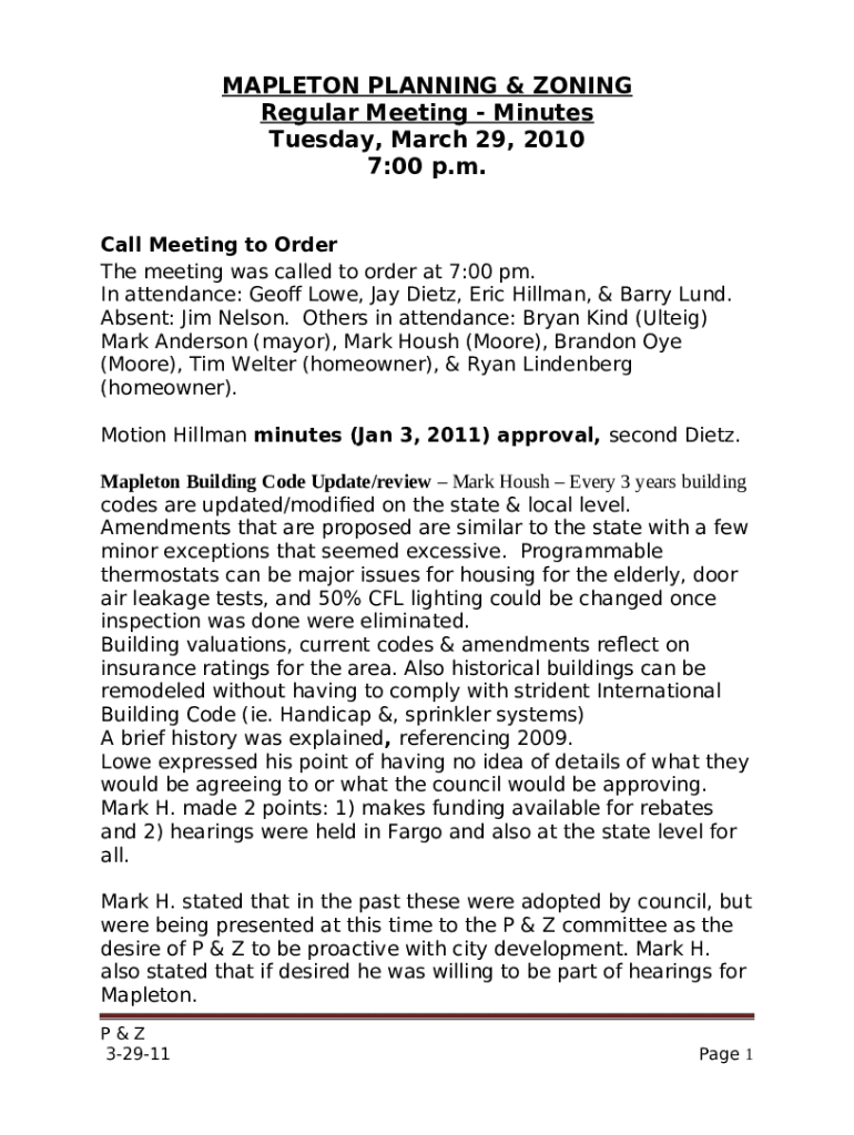 BLUE EARTH CITY COUNCIL REGULAR Doc Template pdfFiller