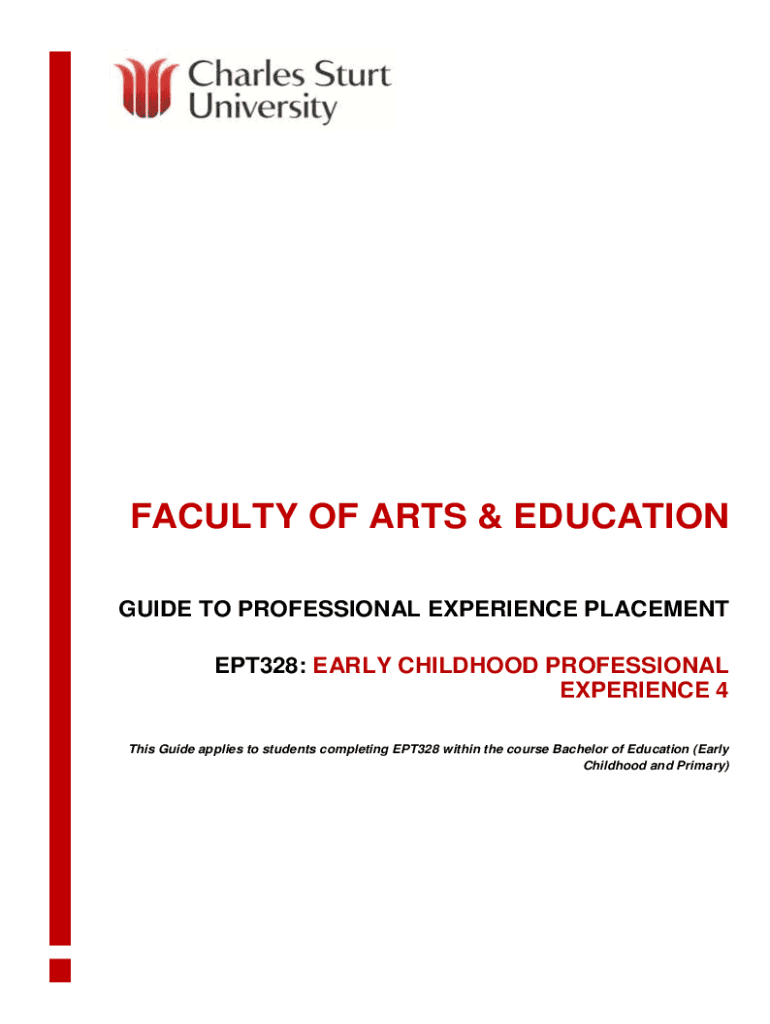 Fillable Online artsed csu edu Early Childhood Education Field Experience Manual Fax Email