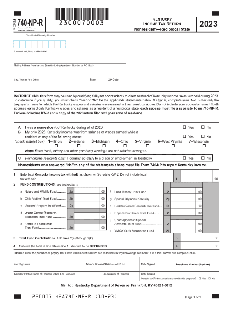 Fillable Online Contact the Louisville Metro Revenue Commission Fax