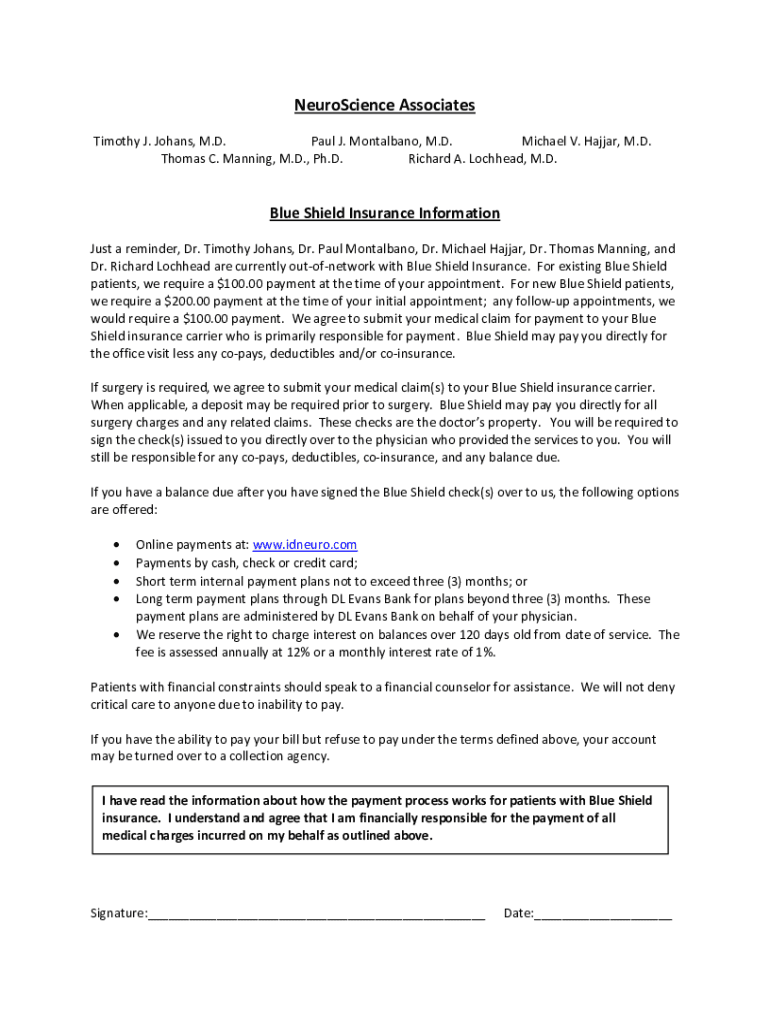 Fillable Online NeuroScience Associates Dr. Richard Lochhead, MD Fax