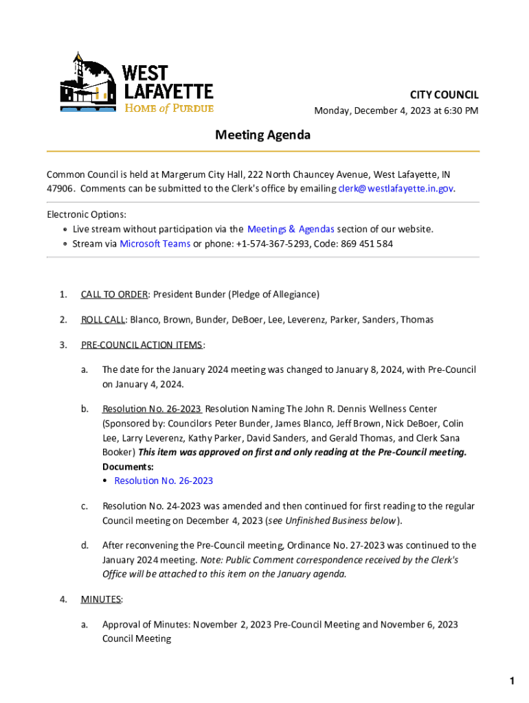 Fillable Online d3n9y02raazwpg cloudfront Common Council is held at