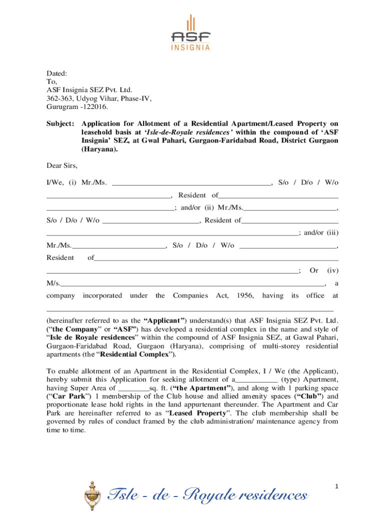 Fillable Online Page 1 of 47 AGREEMENT TO LEASE This Fax Email