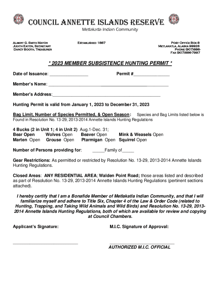 Fillable Online Metlakatla Founder's Day celebration set for