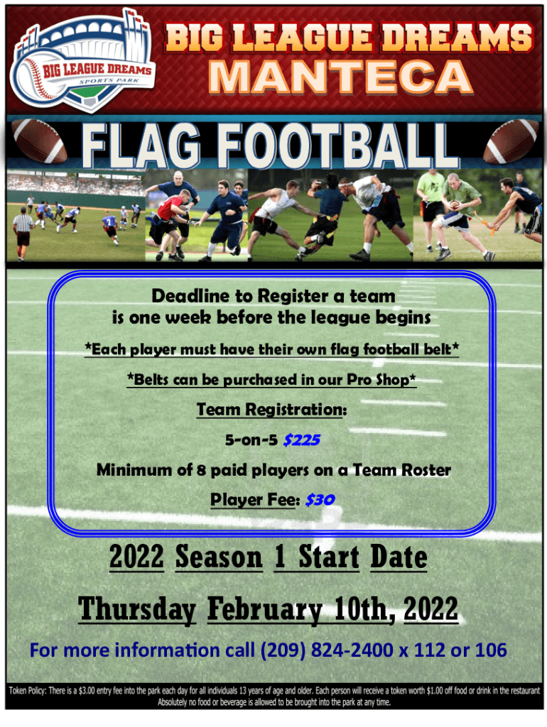 Fillable Online Flag Football Regulations Sport and Recreation