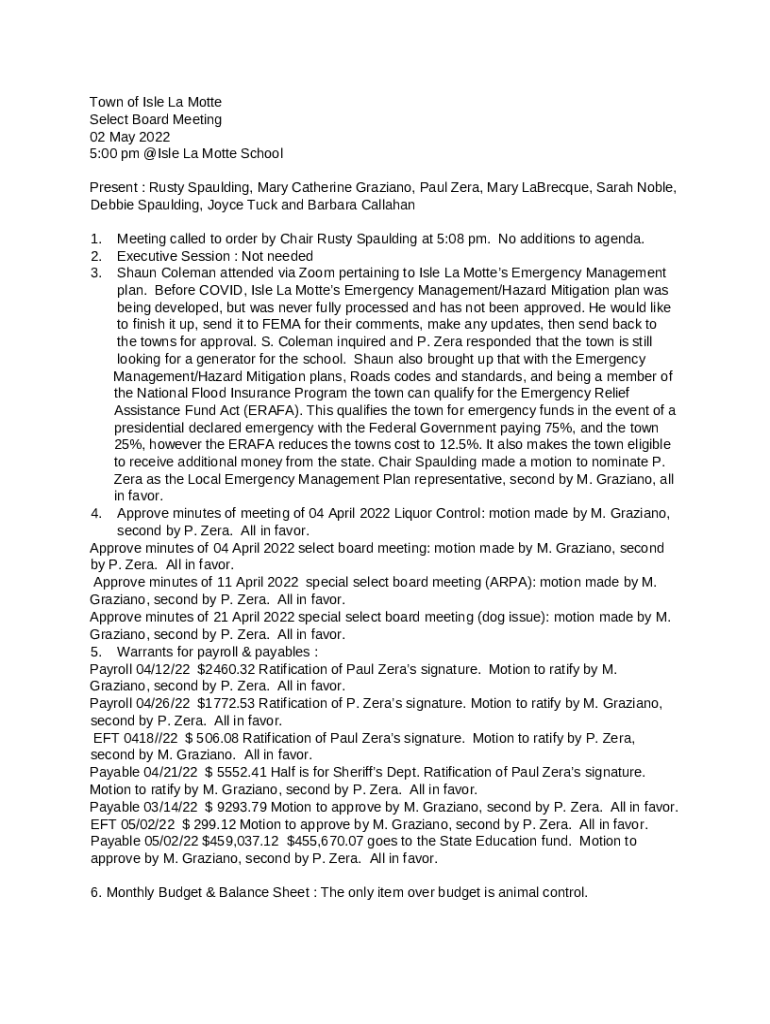 500 pm Isle La Motte School Doc Template pdfFiller