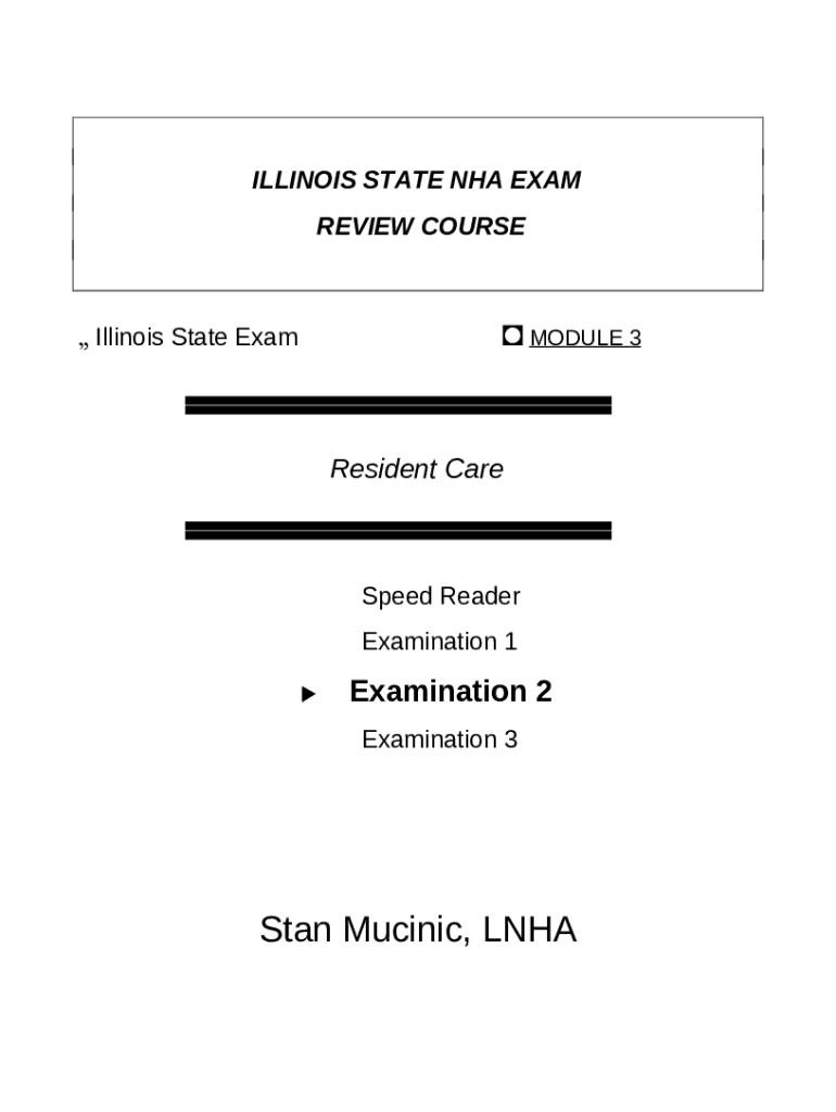 candidate's guide to the illinois nursing home administrator Doc