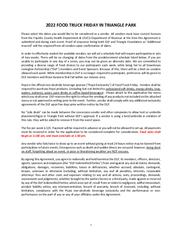 Fillable Online 13 Licences and Permits Needed to Open a Food Truck Fax