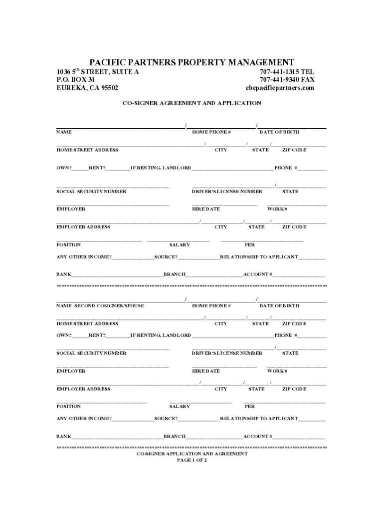 Fillable Online Coldwell Banker Commercial Pacific Partners Real Estate