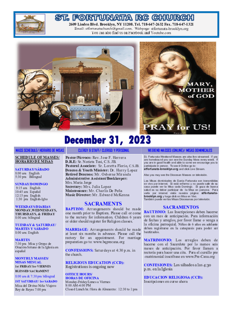Fillable Online St. Fortunata Fax Email Print pdfFiller