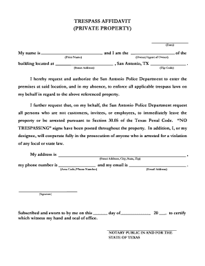 No Trespassing Forms For Print - Fill and Sign Printable Template Online