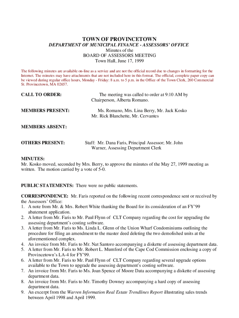 Fillable Online Property Record CardsTown of Provincetown, MA Fax Email