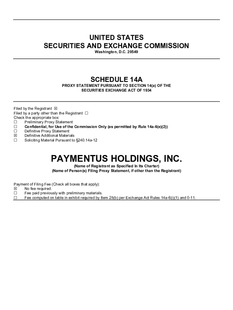 Fillable Online PAYMENTUS HOLDINGS, INC. Fax Email Print pdfFiller