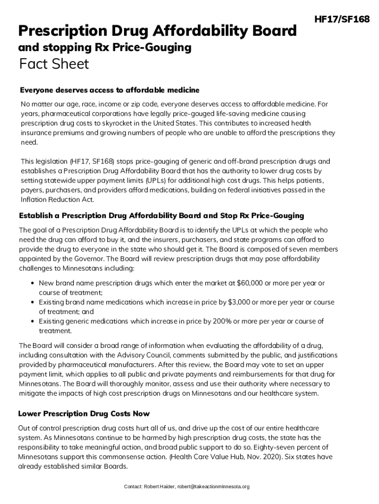 Fillable Online Copy of PDAB & Rx Price Gouging One Pager 1.18.23 Fax