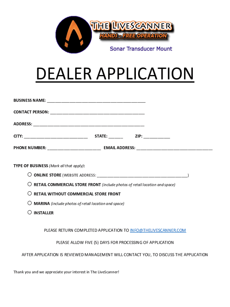 Fillable Online Livestock Dealer License Application AH047 Fax Email
