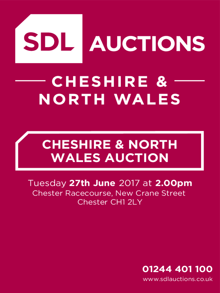 Fillable Online CHESHIRE & NORTH WALES AUCTION Fax Email Print pdfFiller