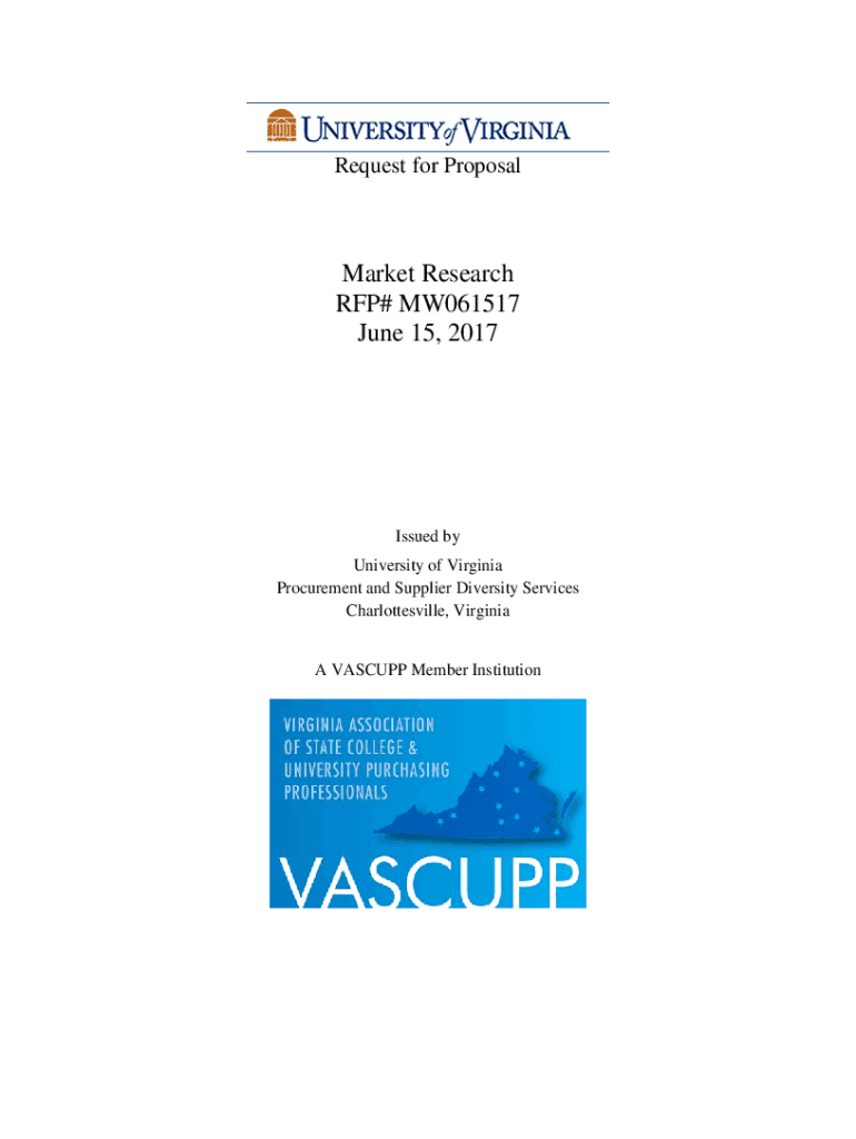 Fillable Online Start a Request for Proposals or InformationUVA Finance Fax Email Print pdfFiller