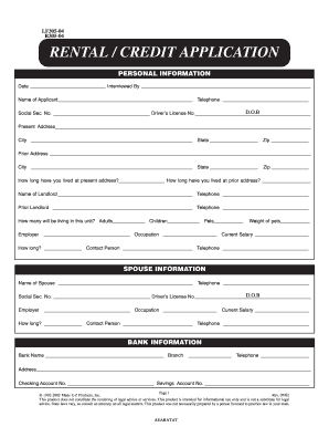 18 Printable personal credit application form Templates - Fillable