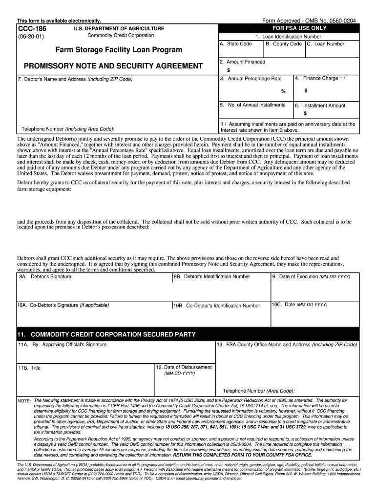 Fillable Online forms sc egov usda Farm Storage Facility Loan Program