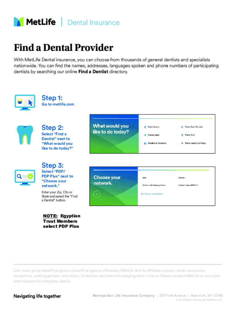 Fillable Online Frequently Asked Questions MetLife TakeAlong Dental