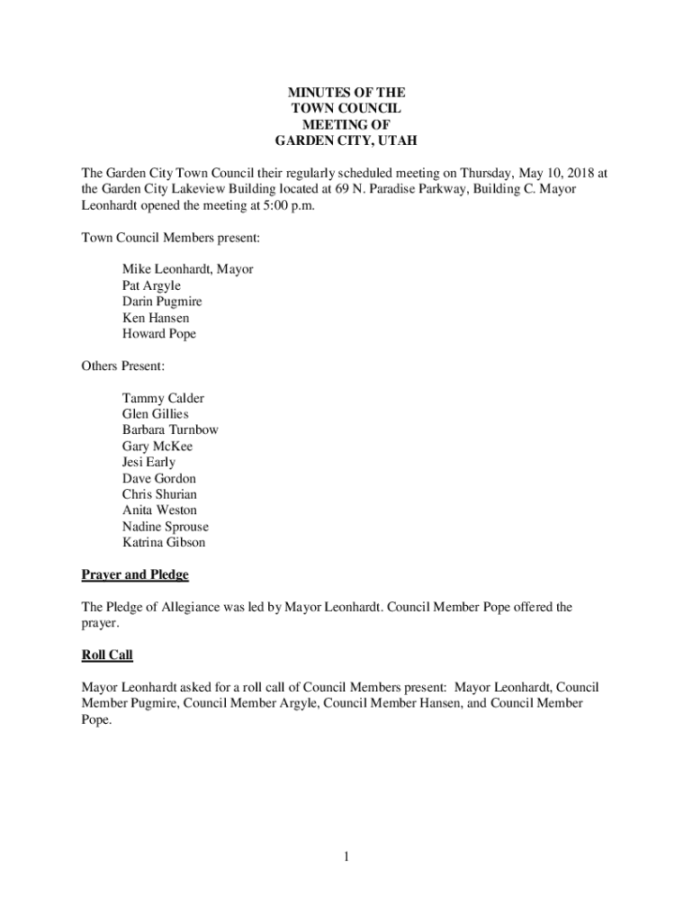 Fillable Online town of garden city ordinances Fax Email Print pdfFiller