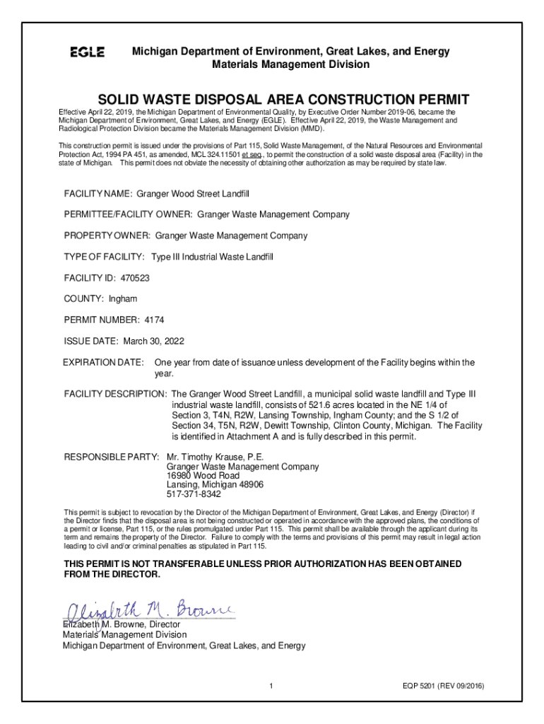 Fillable Online LANDFILL PERMIT MERGE DOCUMENT MER. landfill license