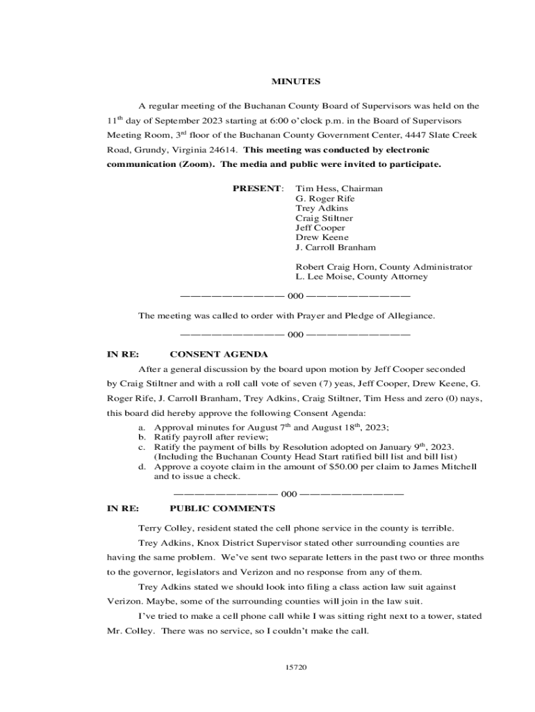 Fillable Online Buchanan County, Virginia Government Fax Email Print