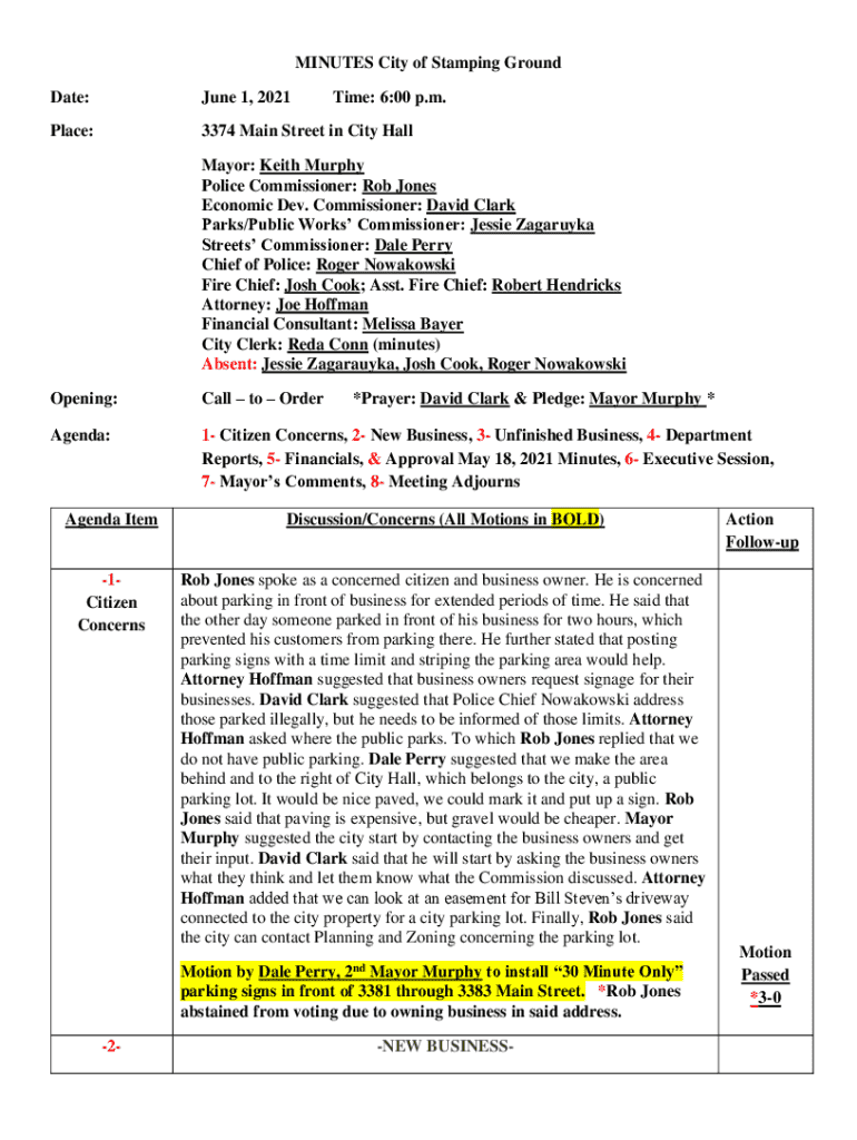 Fillable Online Stamping Ground Police Department Fax Email Print pdfFiller