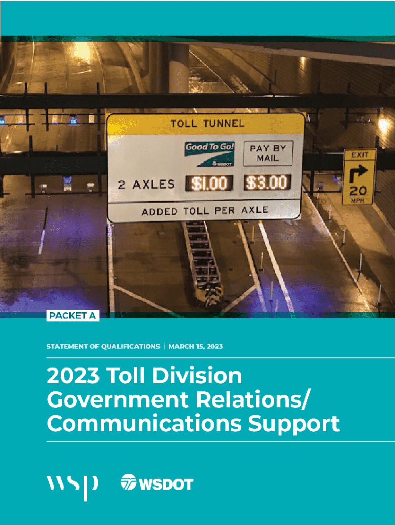 Fillable Online wsdot wa Toll Roads & BridgesRates, Policies & More Fax