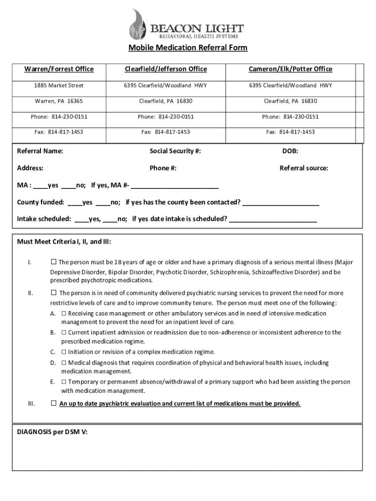 Fillable Online Forest /Warren 1885 Market Street Warren, PA 16365 Phone Fax Email Print pdfFiller