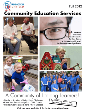 Fillable Online bloomington k12 mn Community Education Services