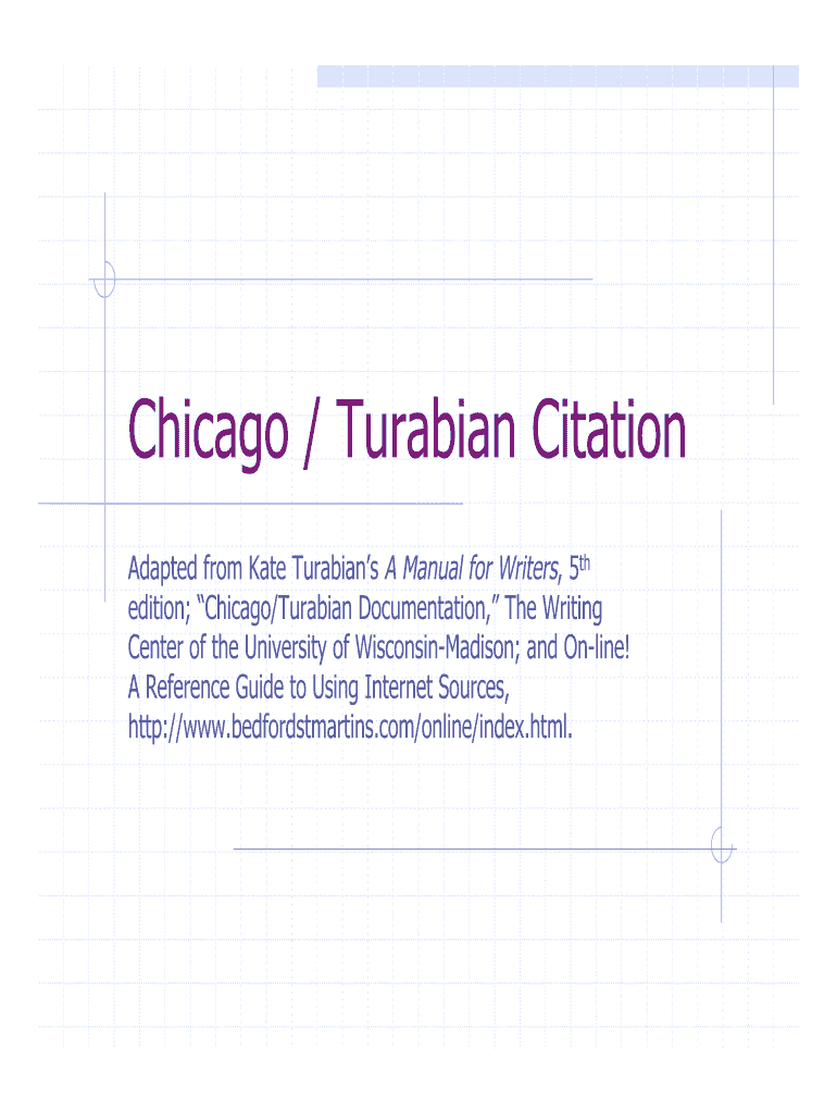 Fillable Online Chicago / Turabian Citation Fax Email Print pdfFiller