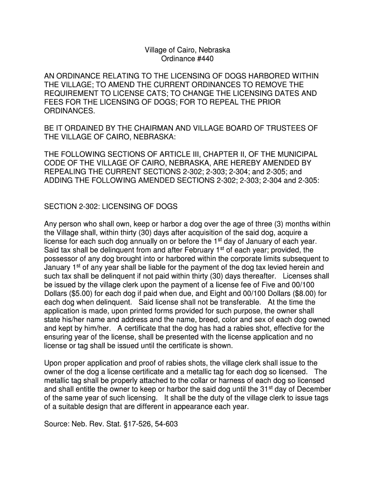 Village Of Cairo Ne Fill Online, Printable, Fillable, Blank pdfFiller