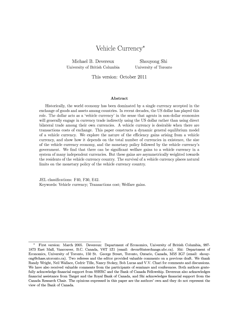 Fillable Online Vehicle Currency Fax Email Print pdfFiller