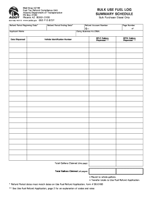 Fuel Log - Fill and Sign Printable Template Online