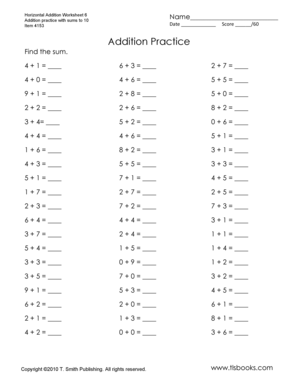 Addition Blank Template - Fill Online, Printable, Fillable, Blank