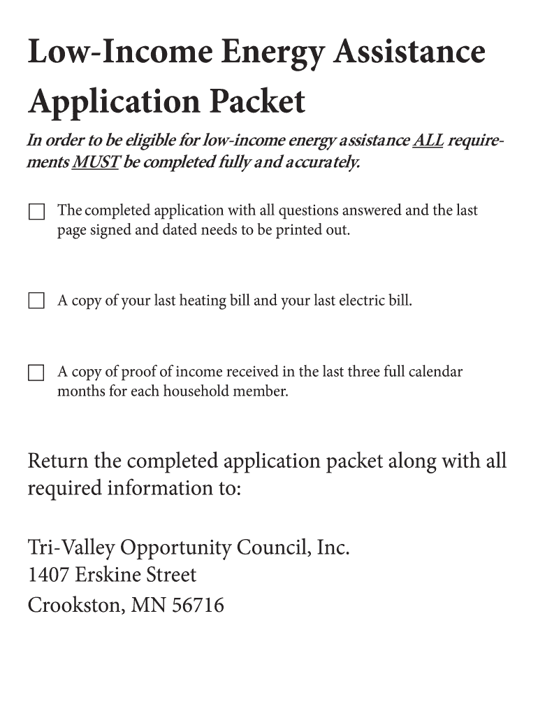 Fillable Online tvoc B2014b15 Minnesota Energy Programs bApplicationb
