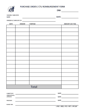 18 Printable general reimbursement form Templates - Fillable Samples in