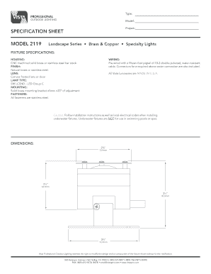 Fillable Online MODEL 2119 Fax Email Print - pdfFiller