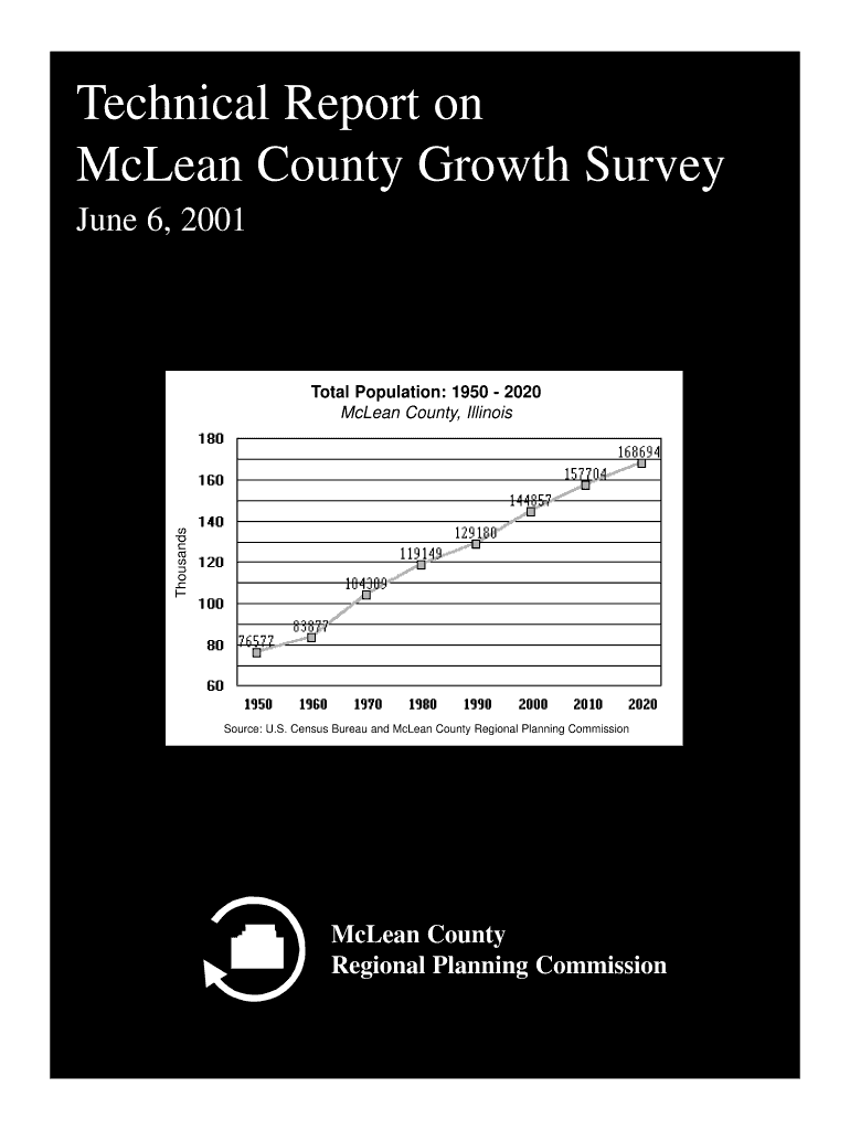 Fillable Online mcplan B2001b Technical Report on McLean County Growth