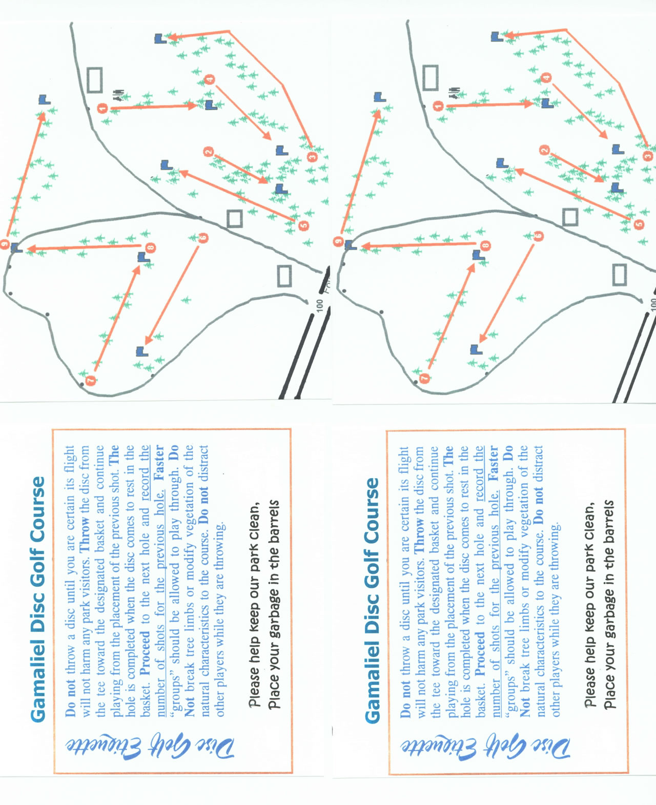 Gamaliel Disc Golf Course Professional Disc Golf Association
