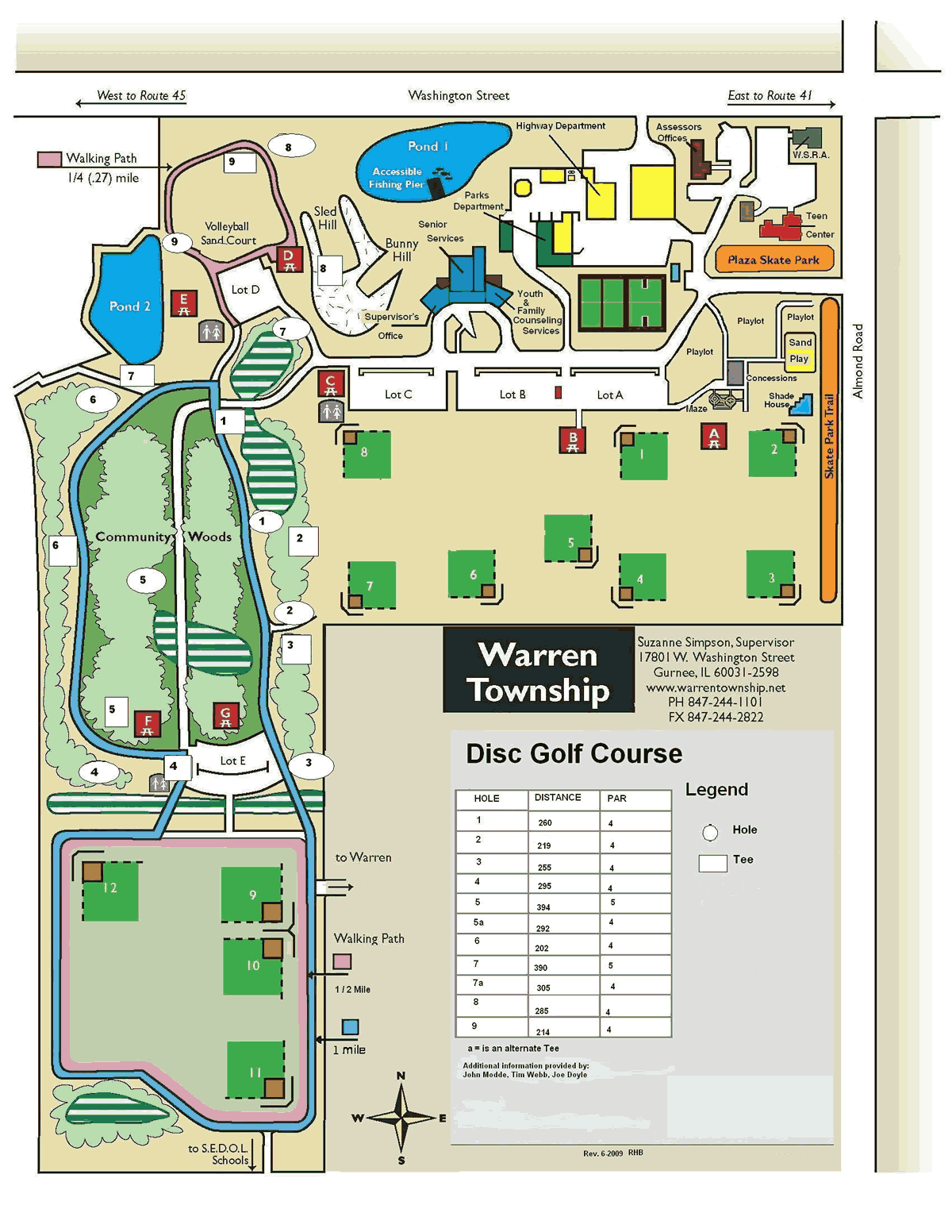 Warren Township Park Professional Disc Golf Association