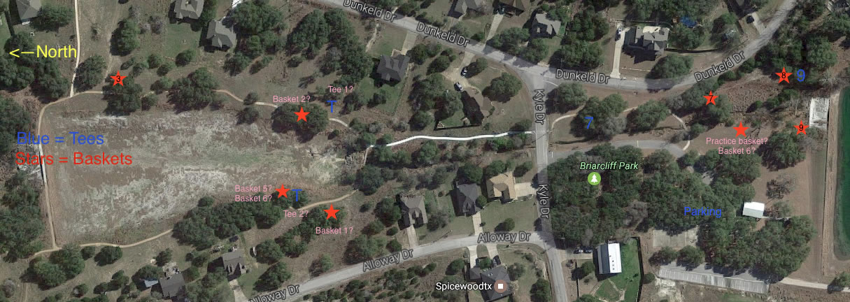 Briarcliff Disc Golf Course Professional Disc Golf Association