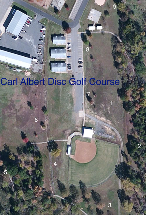 Carl Albert Poteau Campus Map Carl Albert State College Professional Disc Golf Association