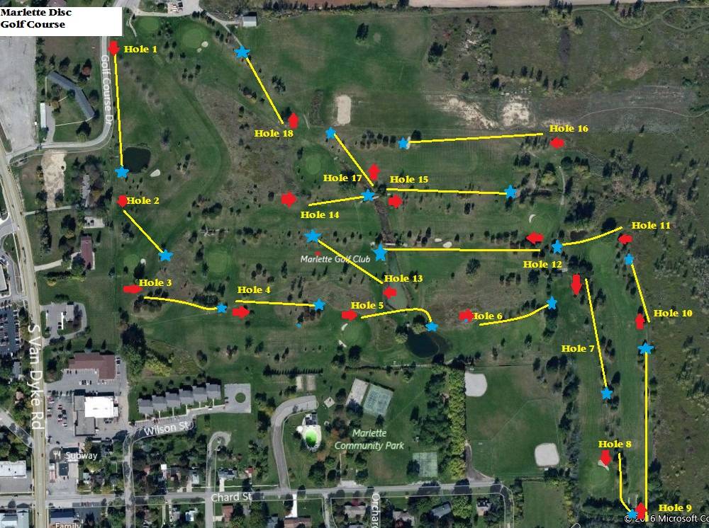 Marlette Golf Course Professional Disc Golf Association