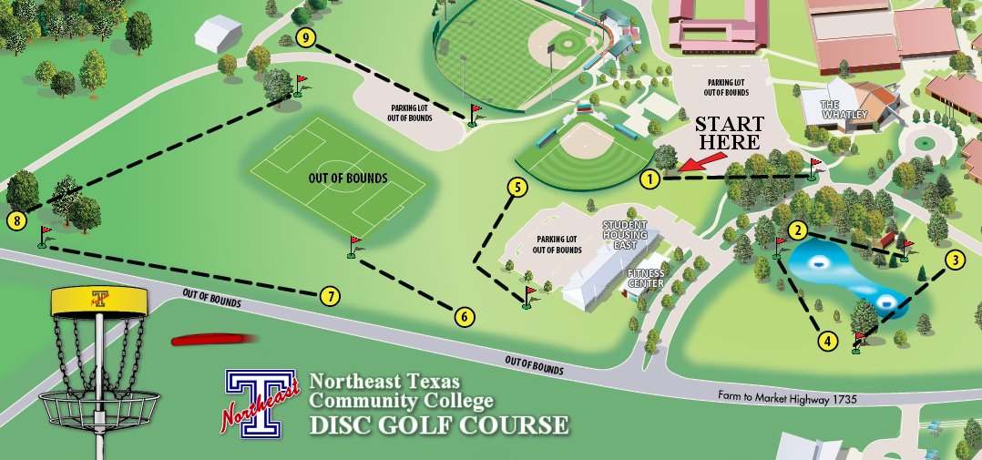 Eagle Disc Golf at NE Texas Community College Professional Disc Golf