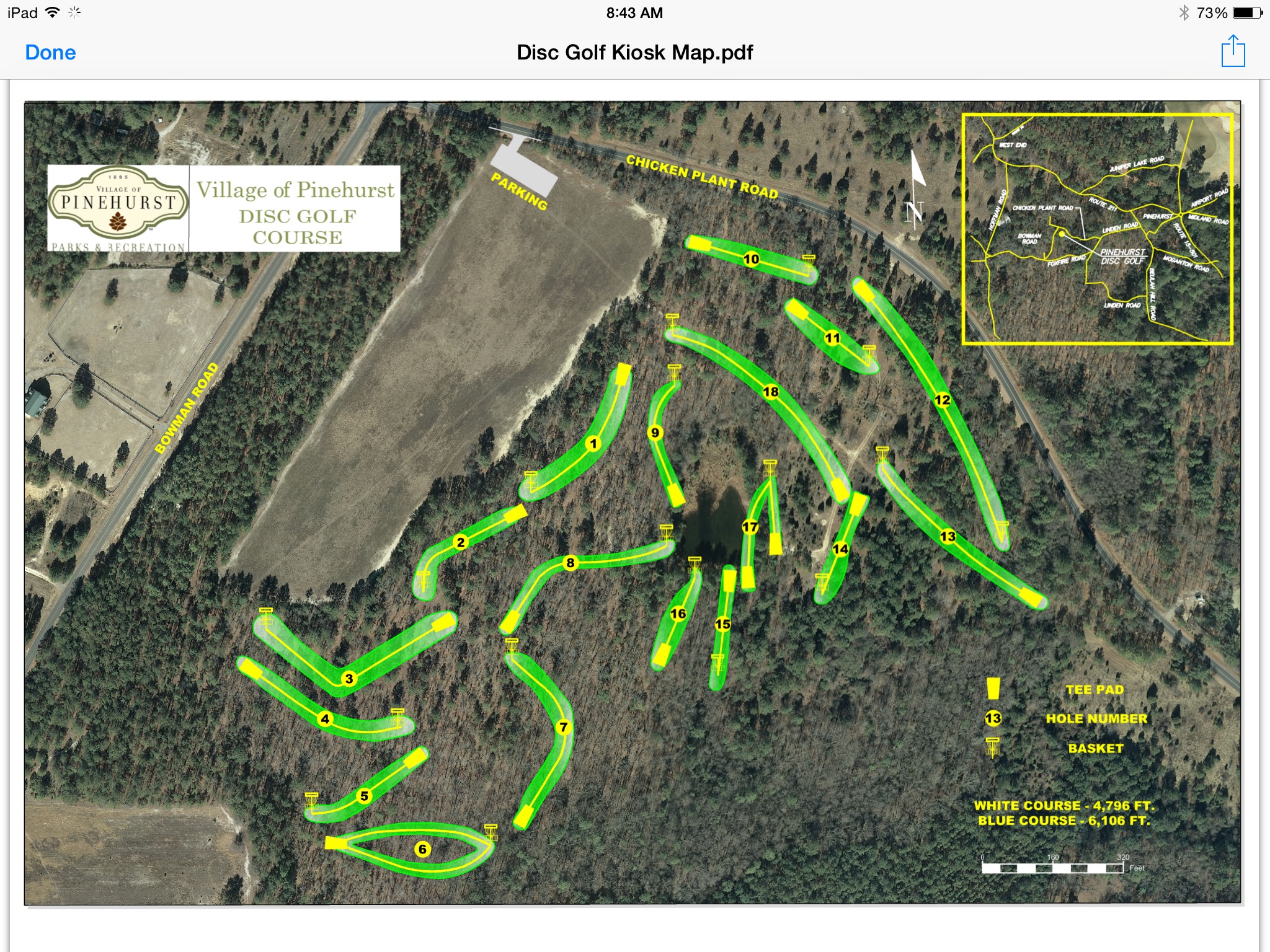 Village of Pinehurst Disc Golf Course Professional Disc Golf Association