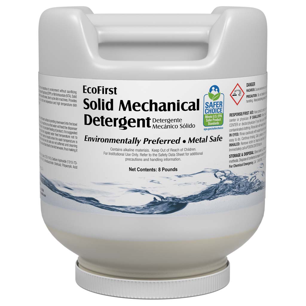 EcoFirst Solid Mechanical Detergent PDQ Manufacturing, Inc.