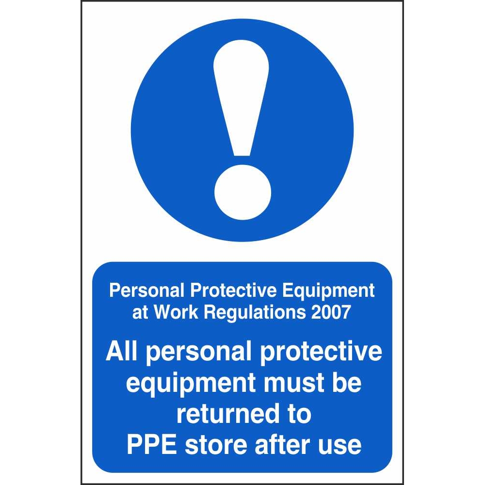 All PPE Must Be Returned Signs Mandatory Construction Safety Signs