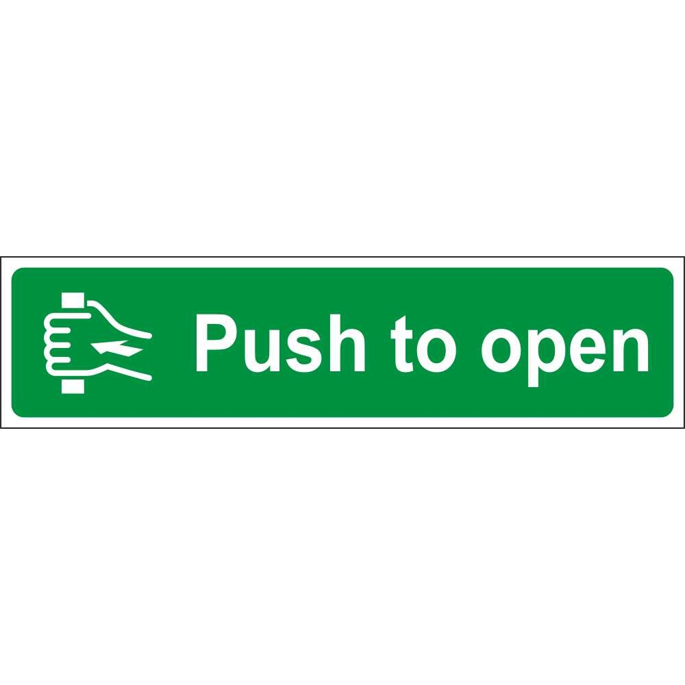 Push To Open Labels Emergency Escape Fire Exit Stickers Ireland