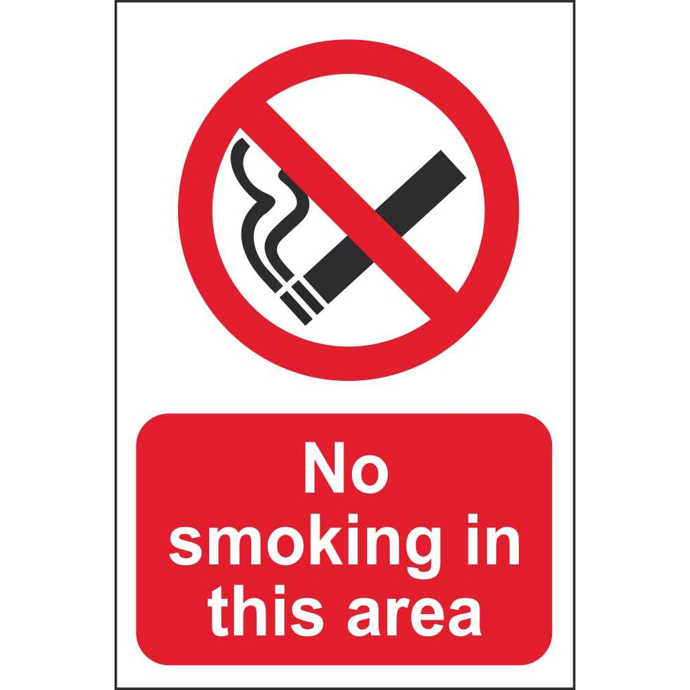 No Smoking Signs Printable Area
